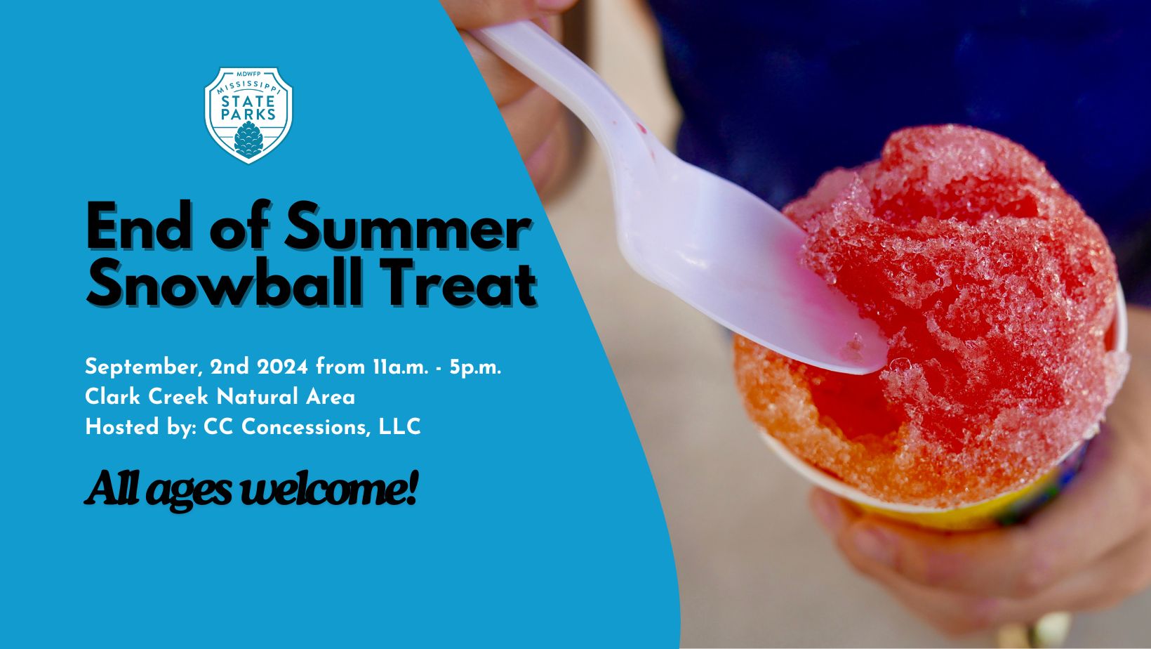 End of Summer Snowball Treat Clark Creek