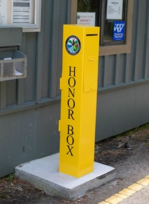 New honor box at a gatehouse