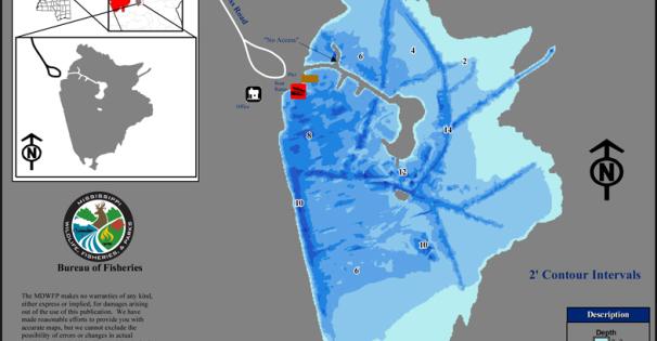 Neshoba County Lake Depth Map Thumbnail
