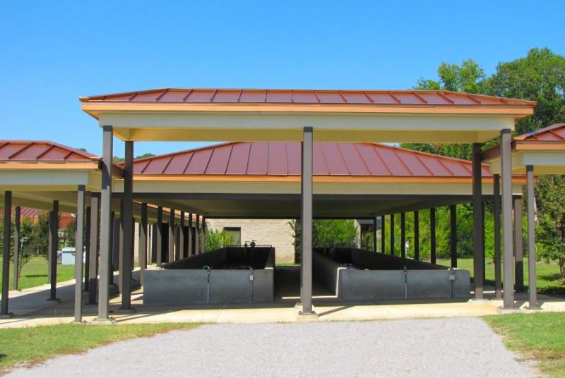 Outdoor facilities at the Bob Tyler Fish Hatchery