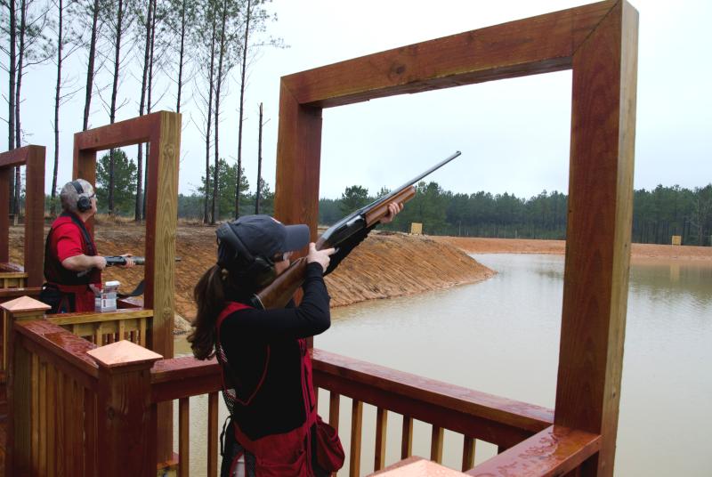 Sighting a target at McHenry Range