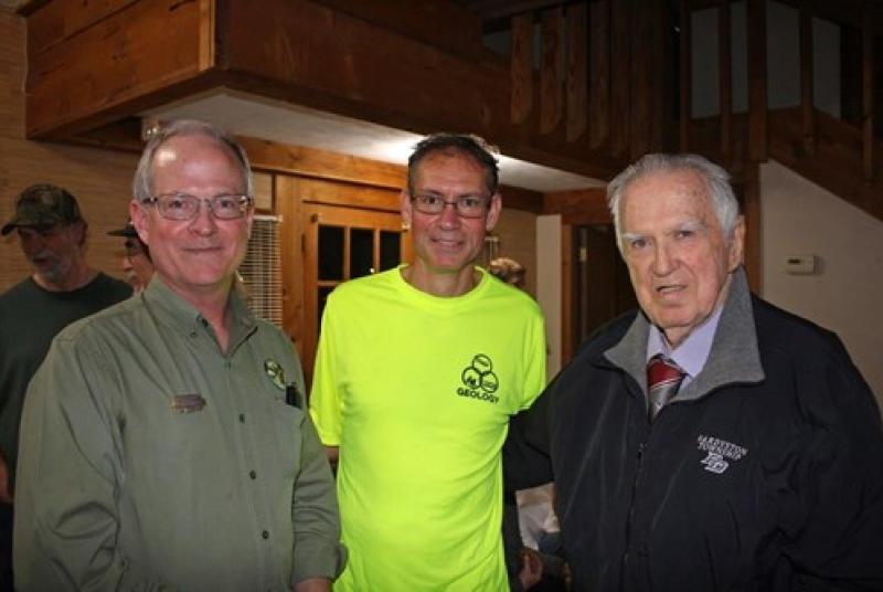 Gerard Case with George and James Starnes of the Mississippi office of geology